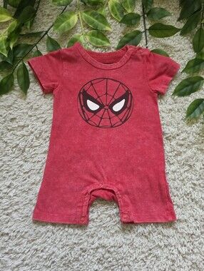 Baby Boy Spiderman Romper (3-6 Months)